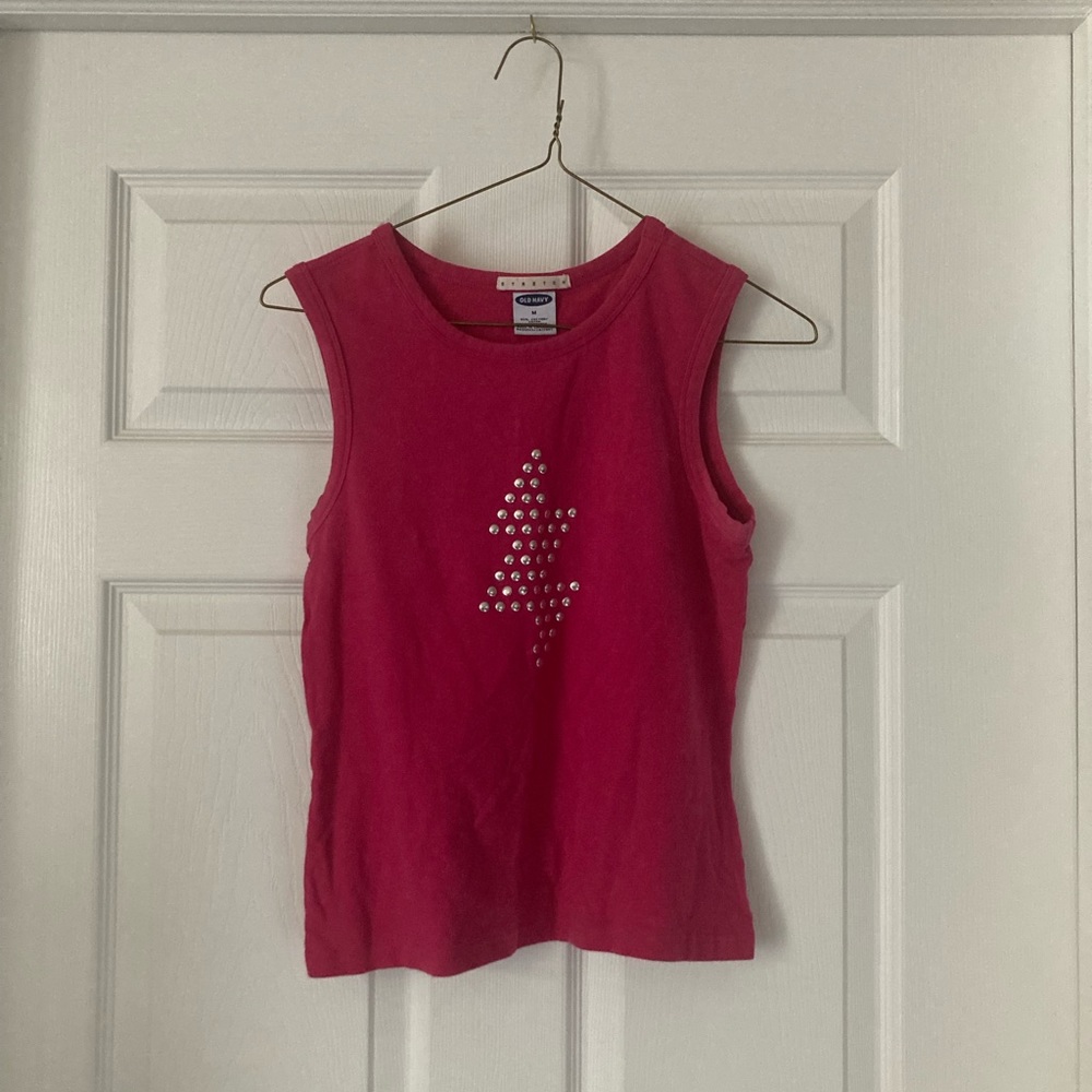 Old Navy Stretch Pink Tank, Size M